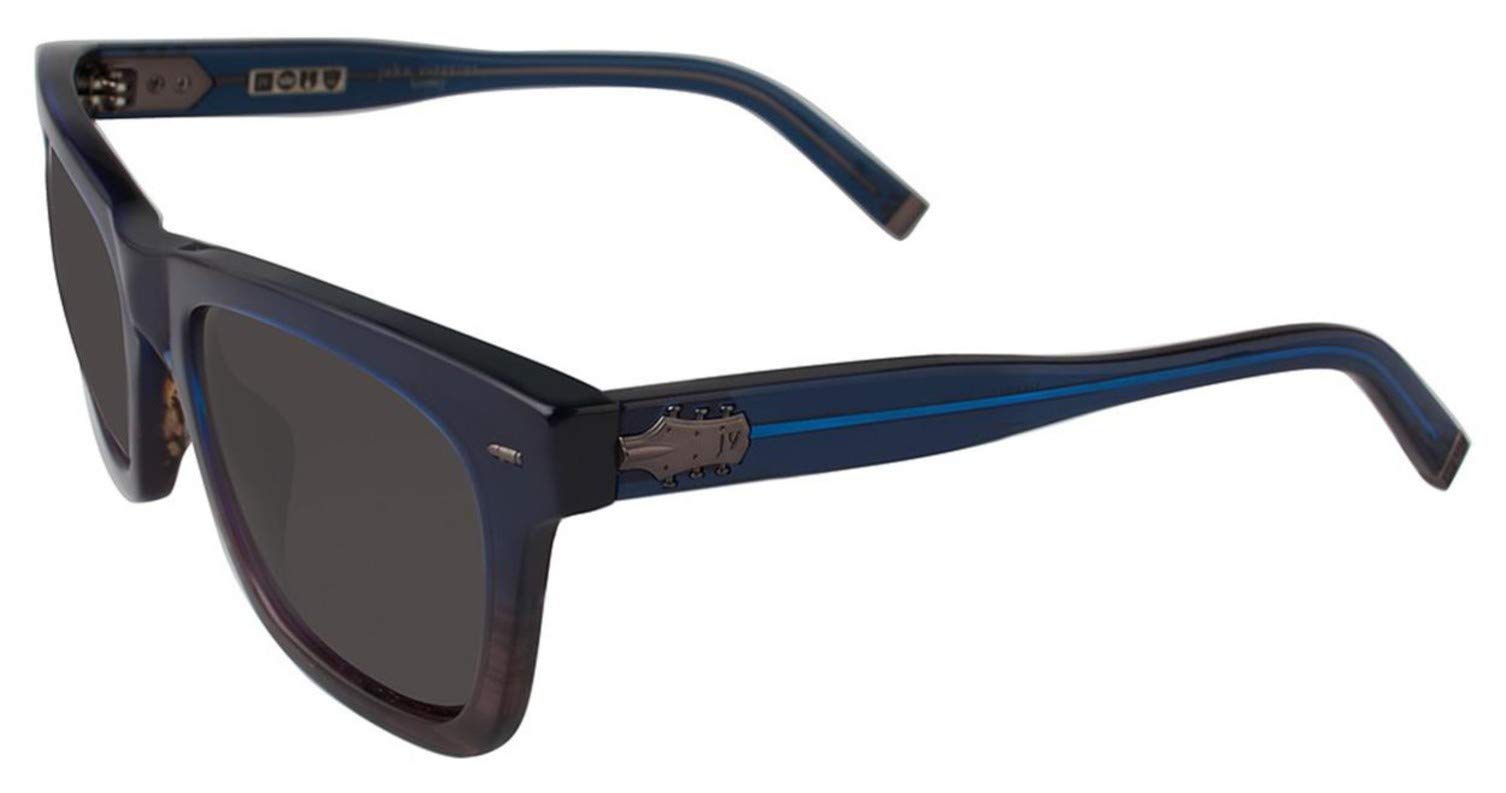John Varvatos V510 Square Sunglasses, Black/Tort UF, 21 mm