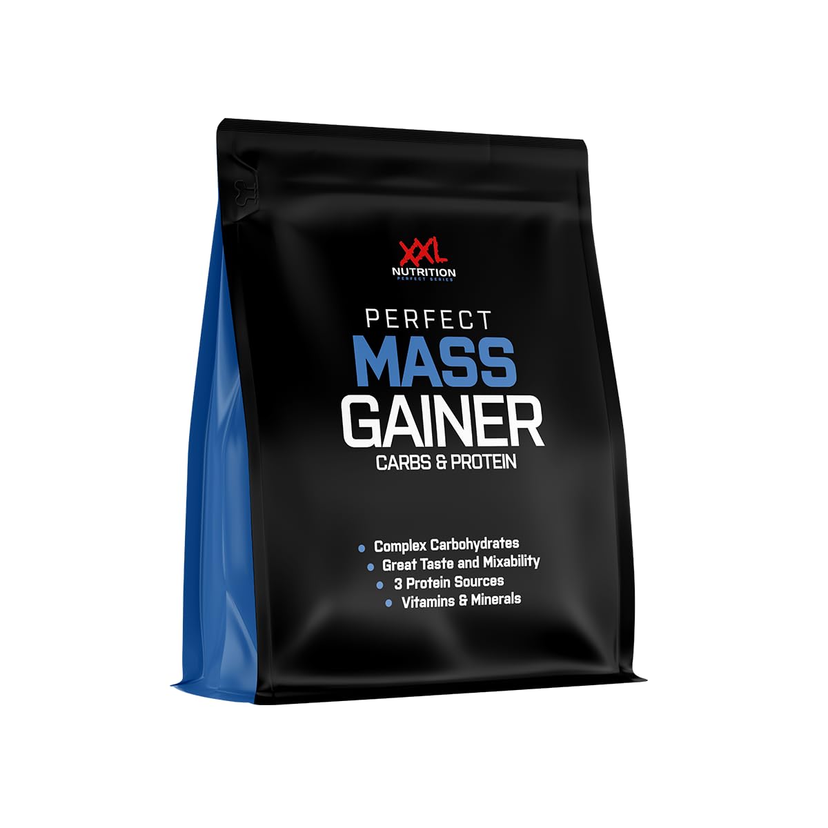 XXL Nutrition - Perfect Mass Gainer - Weight Gainer für Muskelmasse & Muskelaufbau - Kein Zugesetzter Zucker - 5000 Gramm - Cookies & Cream