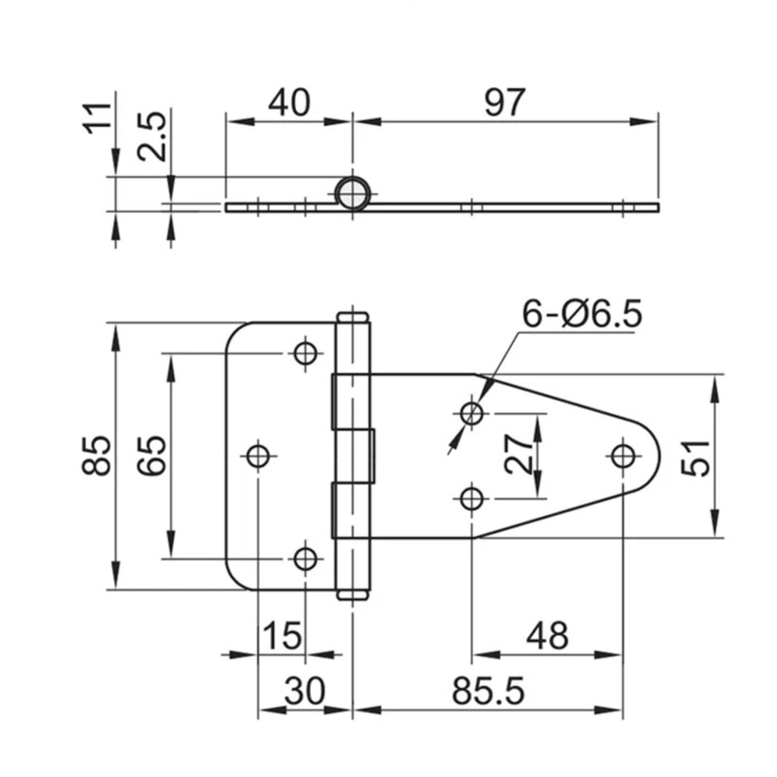 Bisagra pesada de acero inoxidable for armario de Control, armario eléctrico, bisagras mecánicas for armario, 1 Uds.
