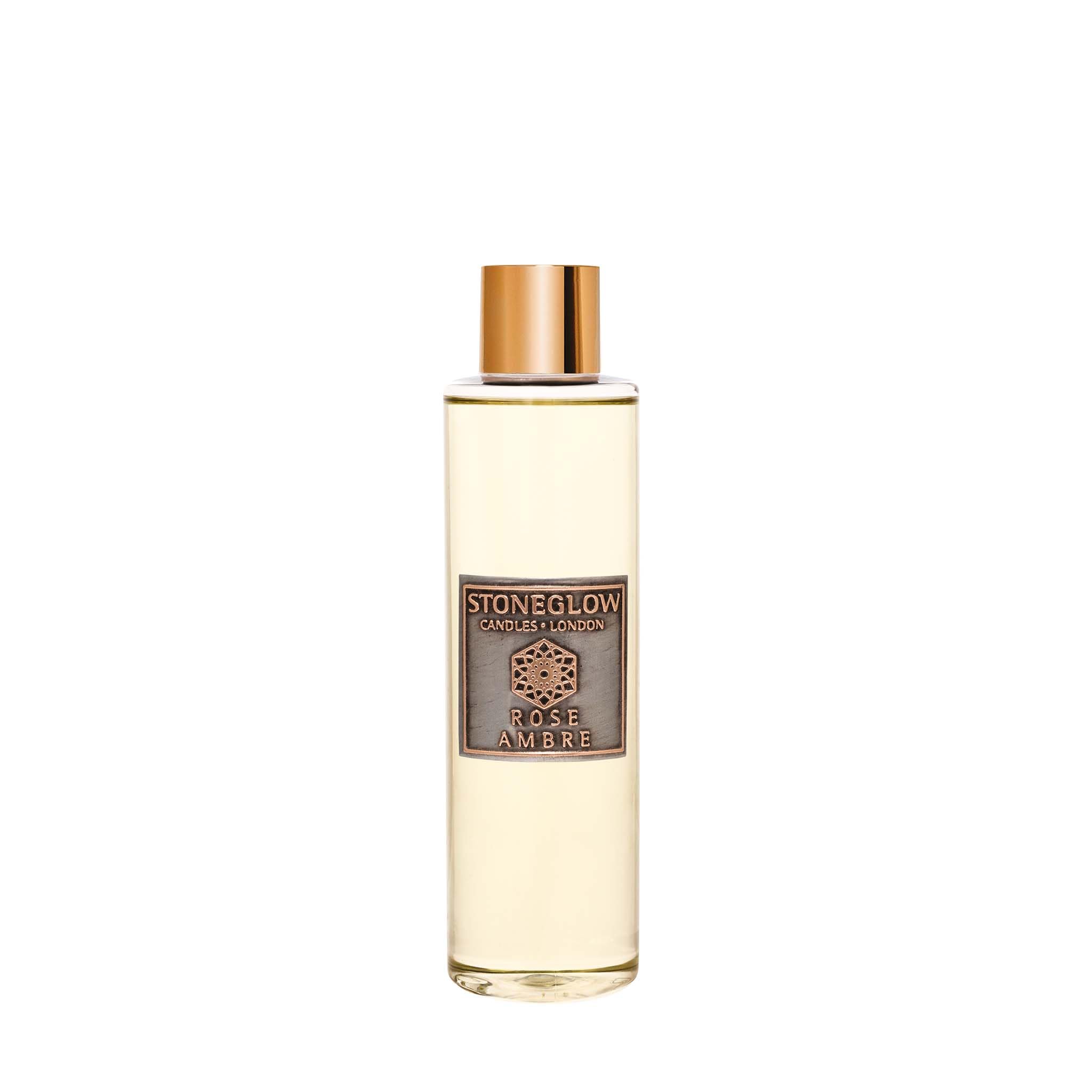 Stoneglow Metallique Collection - Whisky Et Chene 210ml Scented Reed Diffuser Refill - Grey