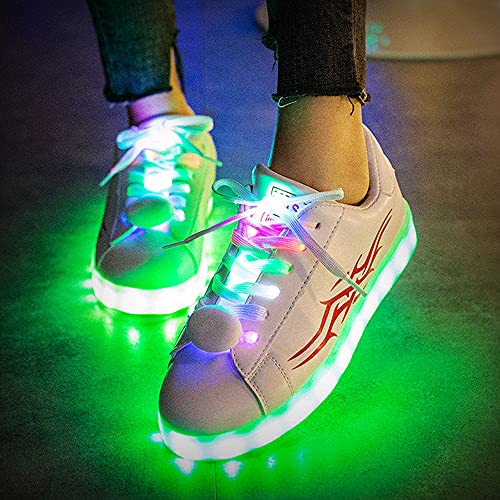 Rongge Glow Led Gloves Cool Fun Finger Light Up Toys For Kids Age 3-12 Boys Girls Costume Accessories Halloween Party Gifts - With Flashing Led Shoelaces Set #TOP7