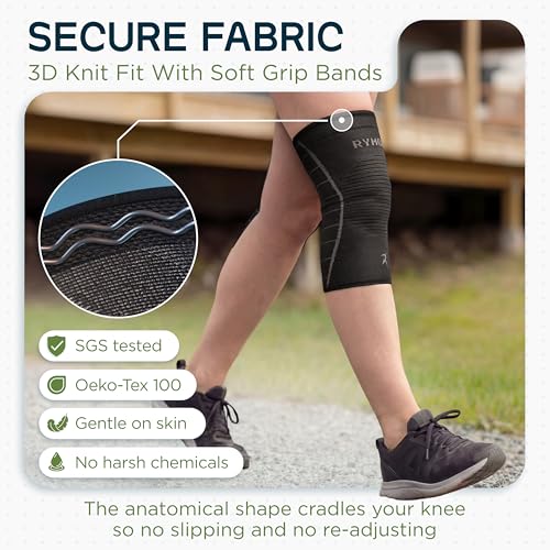 Image of Rymora Knee Supports for Men and Women - Choice of Single or Pair