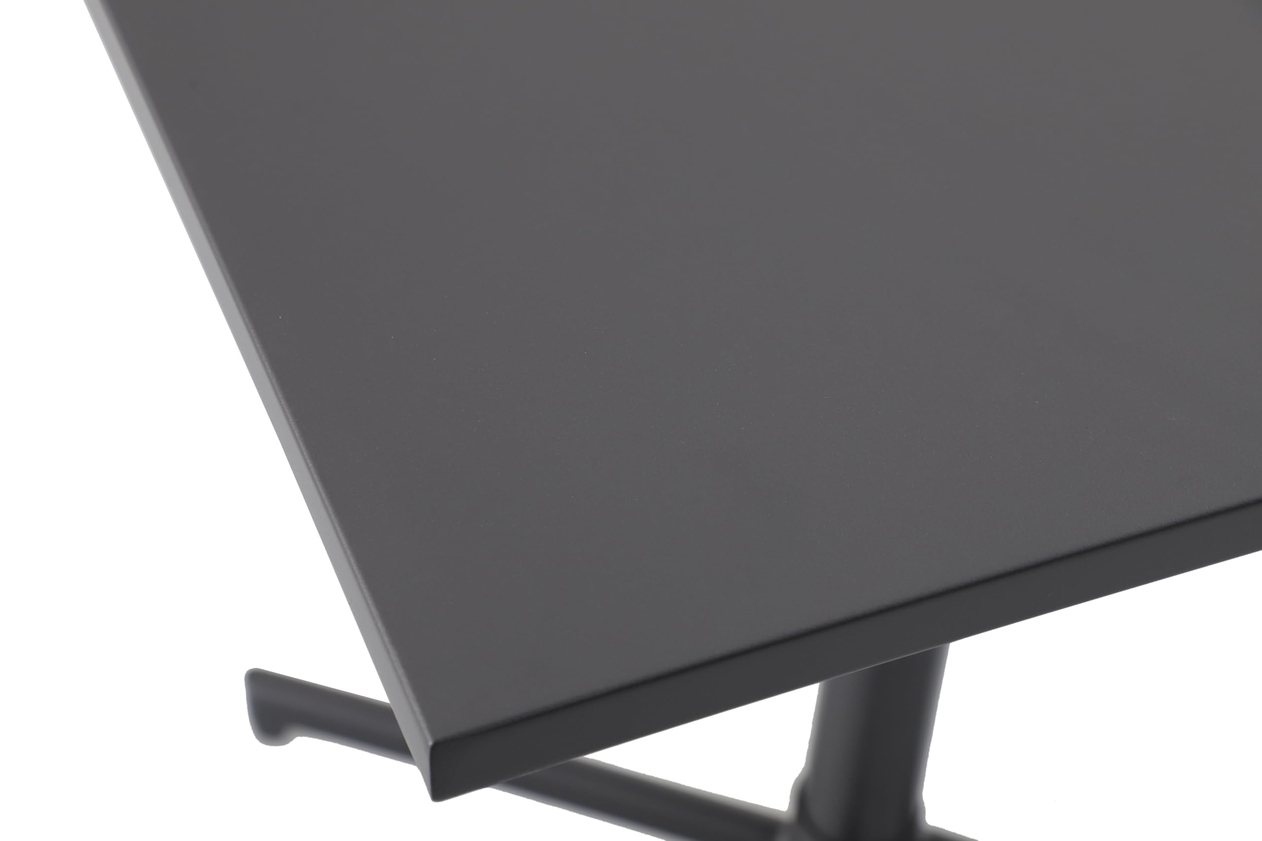 METRO Professional Tavolo da bistrot pieghevole Aveiro, acciaio, 70 x 70 cm, quadrato, grigio scuro