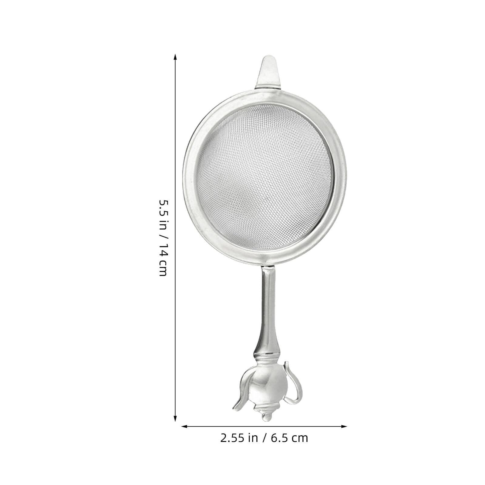 Filtre à Thé en Acier Inoxydable 304 à Long Manche, Maille Fine