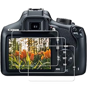 Rebel T7 T6 T5 Screen Protector for Canon EOS Rebel T7 T6 T5 DSLR Camera,PCTC Compatible with Canon EOS 1500D 1300D 1200D Screen Protector(3 Packs)