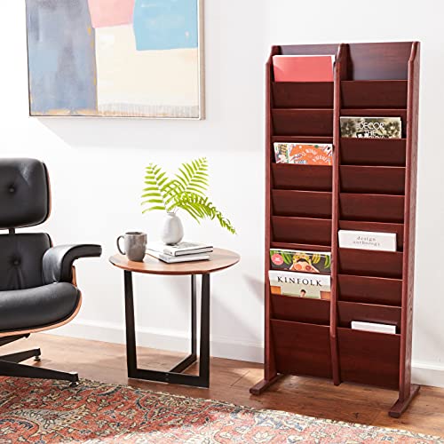 Wooden Mallet MR20-FSMH 20 Pocket Cascade Free-Standing Rack Magazine Holder thumb #5