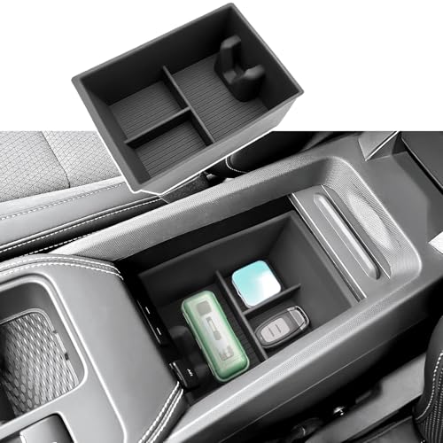 Coleya 2025 2026 Mustang Mach E Center Console Organizer for Ford Mustang Mach E (Select/Premium/California Route1/Rally/GT) Durable &Waterproof Console Tray Insert 2026 Mustang Mach E Accessories