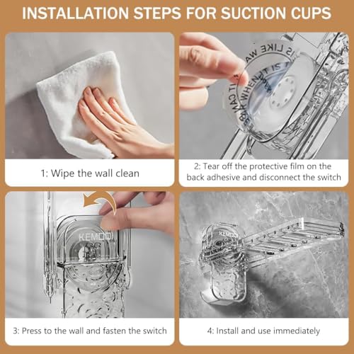 Image of Wall Mounted Drying Rack - Laundry Drying Rack Wall Mount, Suction Cup Hanger | Non-Punch Travel Clothes Hanger with 6 Holes, Clip Clothes Dryer Bar for Hotel, Student Apartment