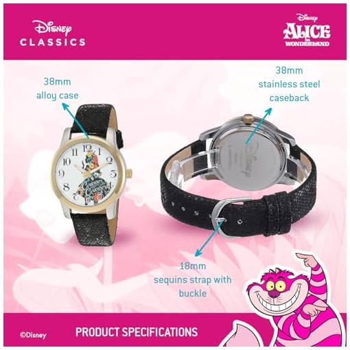 Disney's Alice analog quartz watch - Image 5
