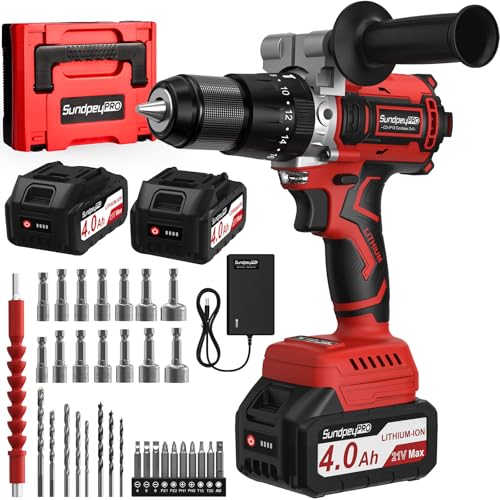 Taladro Percutor a Batería Sin Escobillas Marca SundpeyPRO