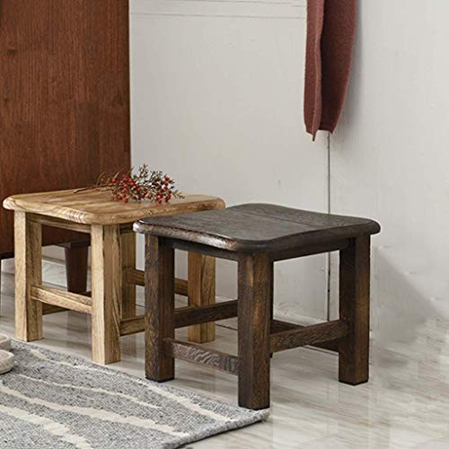 Taburete de madera maciza MU banco de sofá de 25 cm para rincón de lectura 2