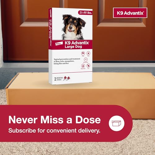 K9 Advantix Flea, Tick & Mosquito Prevention for Dogs 21-55 lbs. | Flea Drops for Large Dogs | Apply Monthly | 2 Treatments - Image 8
