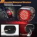 PXPART Smoked LED Tail Light, Low Profile Motorcycle Rear Brake Turn Signal Light Compatible with Harley Davidson Sportster 883 1200, Dyna, Road King, Electra Glide, Heritage, Street Bob, Touring