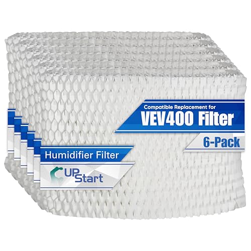 6-Pack WF2 Wicking Filter for Vicks VEV400 Replacement Filter - Compatible with Protec PWF2 Humidifier Filters VEV400V3 Cool Mist