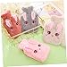 IWOWHERO 4Pcs Cute Plush Hot Water Bags Durable Cartoon Rabbit Design Random Style Winter Hand Warmer for Material Heat Retention