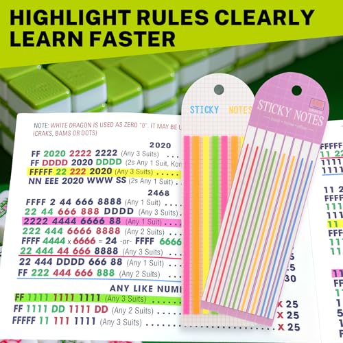 Mahjong Line Finder Notes 640 Pcs Transparent Pack miniatura 3