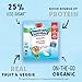 Stonyfield Organic Kids Whole Milk Yogurt Pouches 3.5 oz. Each Ct - Real Fruit Veggie, Pear Spinach Mango, (Pack of 4)