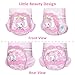 Littleforbig Adjustable Hook-and-Loop Fastener Closure Adult Printed Cloth Back Diaper 10 Pieces - Little Beauty (Medium 28