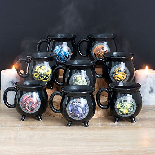 Taza Pacific Giftware Cauldron Yule de Porcelana miniatura 5