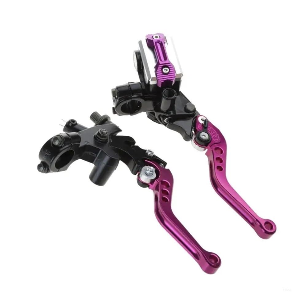 Prsdfg For Purple Brake Clutch Levers Handle Motorcycle Hydraulic Brake Clutch Cylinder Lever 22Mm Accessories Levers
