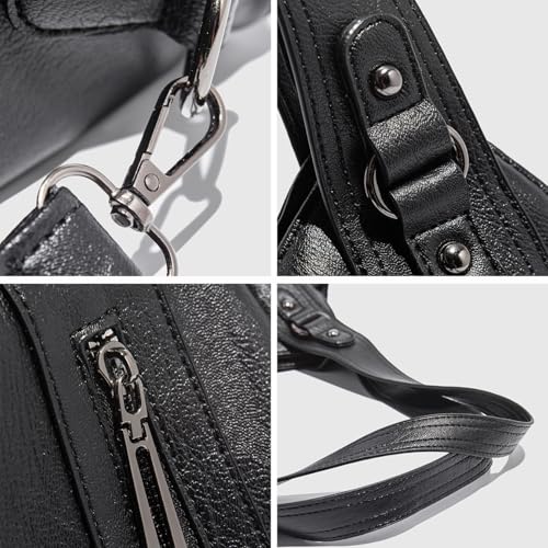 Generisch Generish Handtasche Damen,Weiches Leder Tote Hobo Bag Groß Shopper Tasche Uni Tasche Vintage Bag Braun Slouchy UmhäNgetasche Arbeitstasche für Schule Reisen