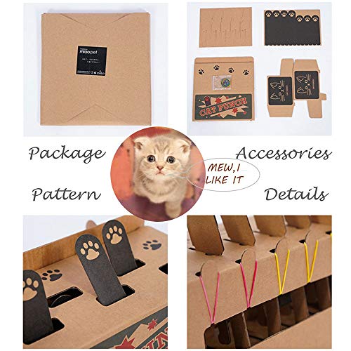 PAPIEEED Yamyidar Brinquedo de gato para animais de estimação, caixa interativa de treinamento de ca