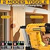 18 Gauge Cordless Brad Nailer & Staple Gun for Dewalt 20V MAX Battery(No Battery), 2 in 1 Electric Nail Gun with 1000 Brad Nails and 1000 Staples for Home Improvement, DIY and Woodworking #3