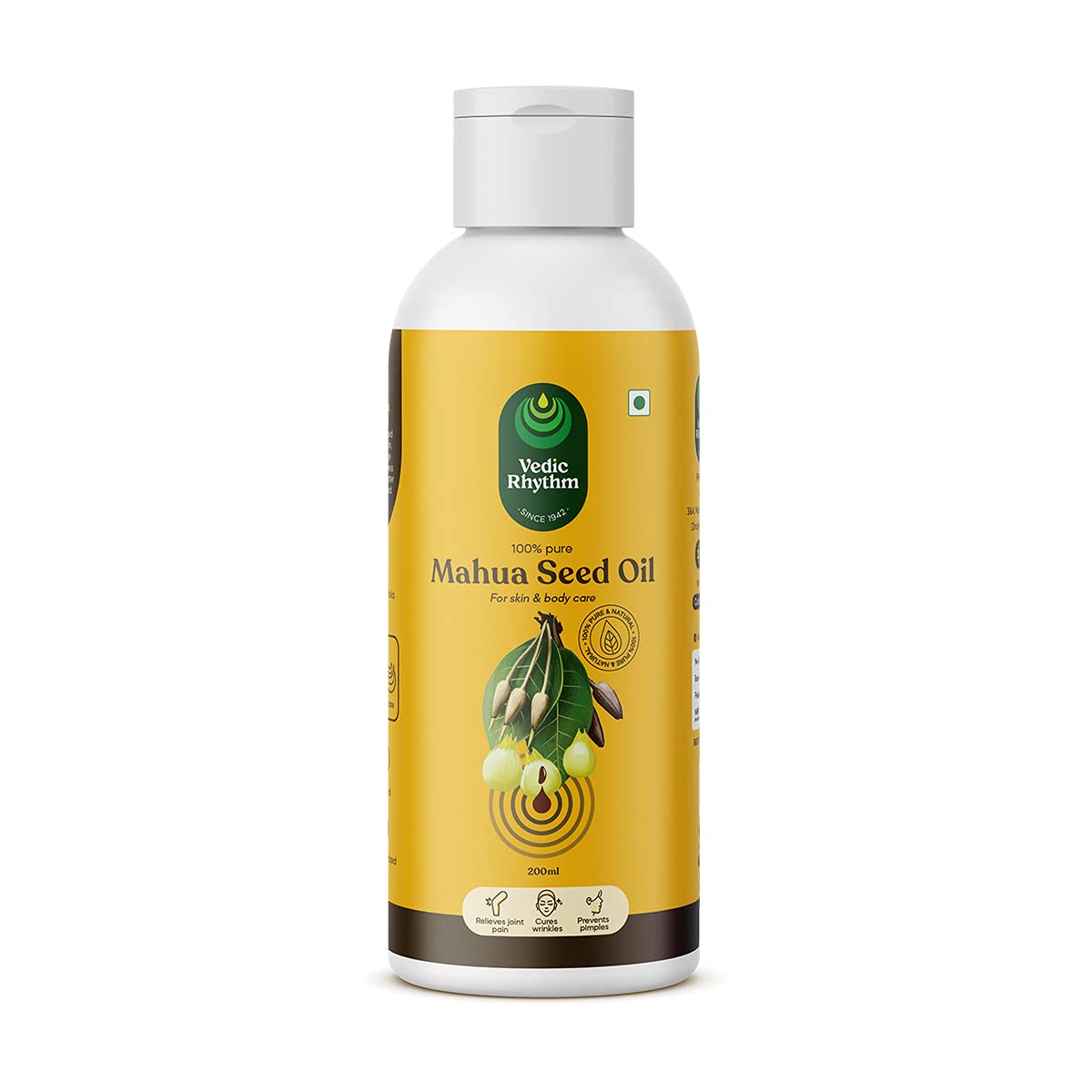 Vedic Rhythm Mahua Seed Oil 200ML | Pure Natural Mahua Seed Oil-image-2