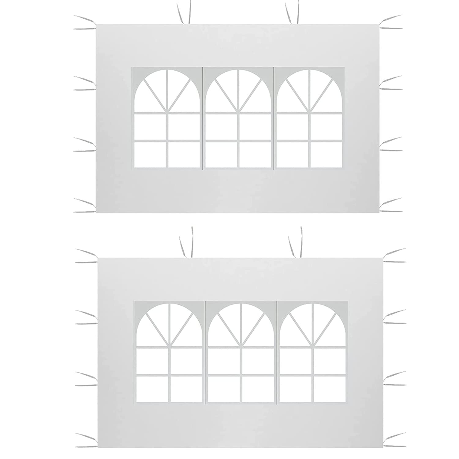 CiCixixi Tuinhuisje zijpanelen, set van 2 x 3 m, waterdichte Oxford-stof, zijvervanging voor tuinpaviljoen, buitenfeest CiCixixi Tuinhuisje zijpanelen, set van 2 x 3 m, waterdichte Oxford-stof, zijvervanging voor tuinpaviljoen, buitenfeest