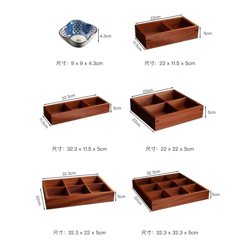 Amazon｜XVVX小皿セット 陶器食器 寿司皿 仕切り皿セット 木製トレイ