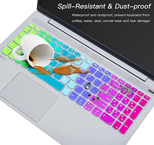 Image of RAYA Silicone Keyboard Skin Cover for Lenovo ideapad Slim3 & Slim5 15.6 inch Laptops | ThinkBook 15 and Lenovo V15 Laptop Keyboard Cover (Multicolour)