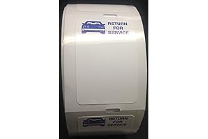 Static Cling Return for Service White Labels