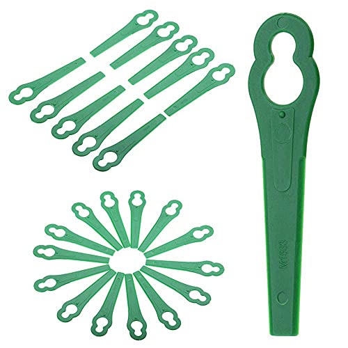 Chuancheng 100 Pack Plastic Blade Cutter for Stihl Polycut 2-2 Garden Lawn Mower Strimmer Replacement