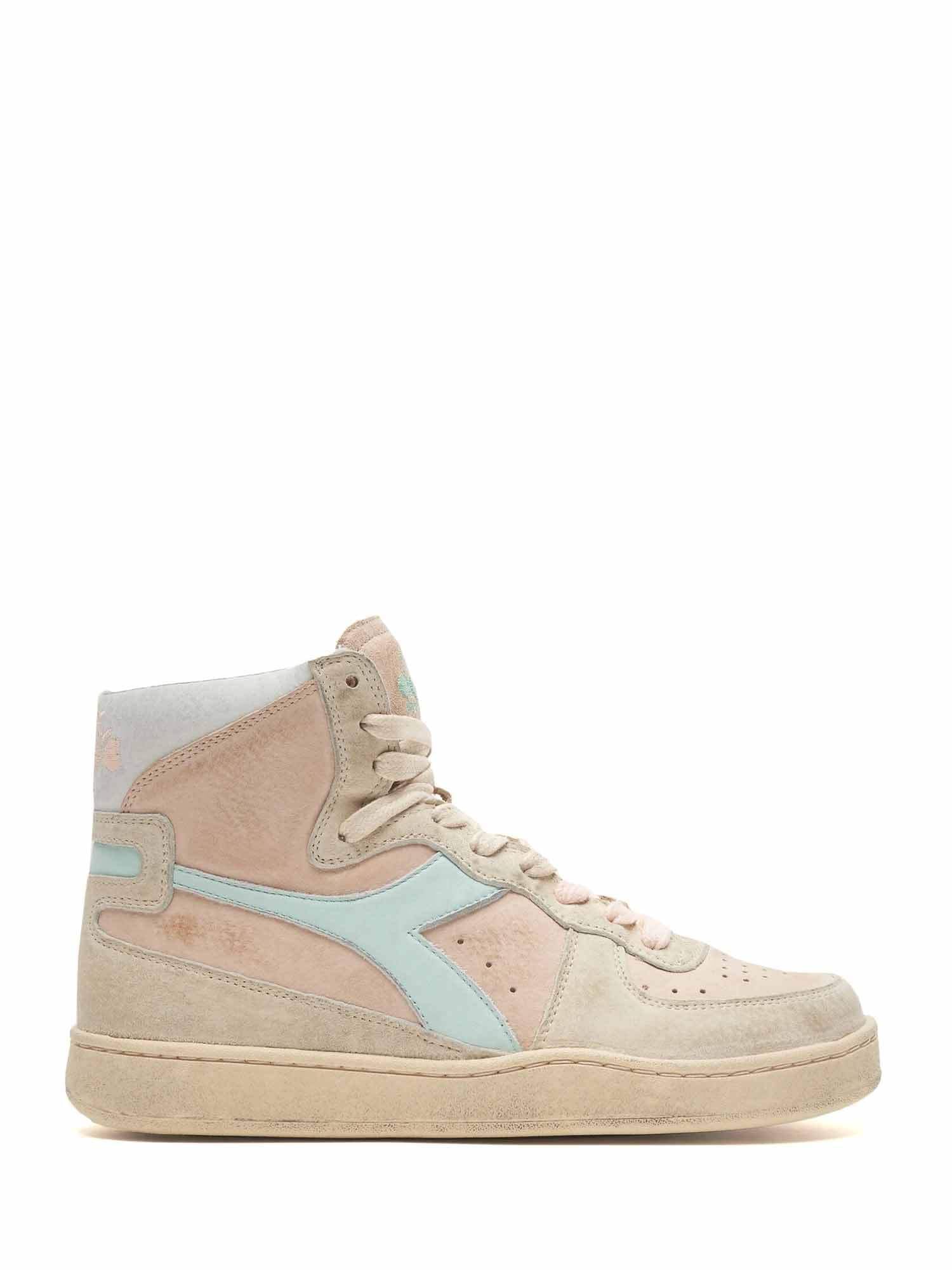 Baskets beige Diadora femme légères pour éviter les douleurs aux pieds - 5