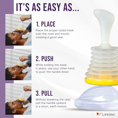image for LifeVac Home Kit - Portable Suction Rescue Device, First Aid Kit for K