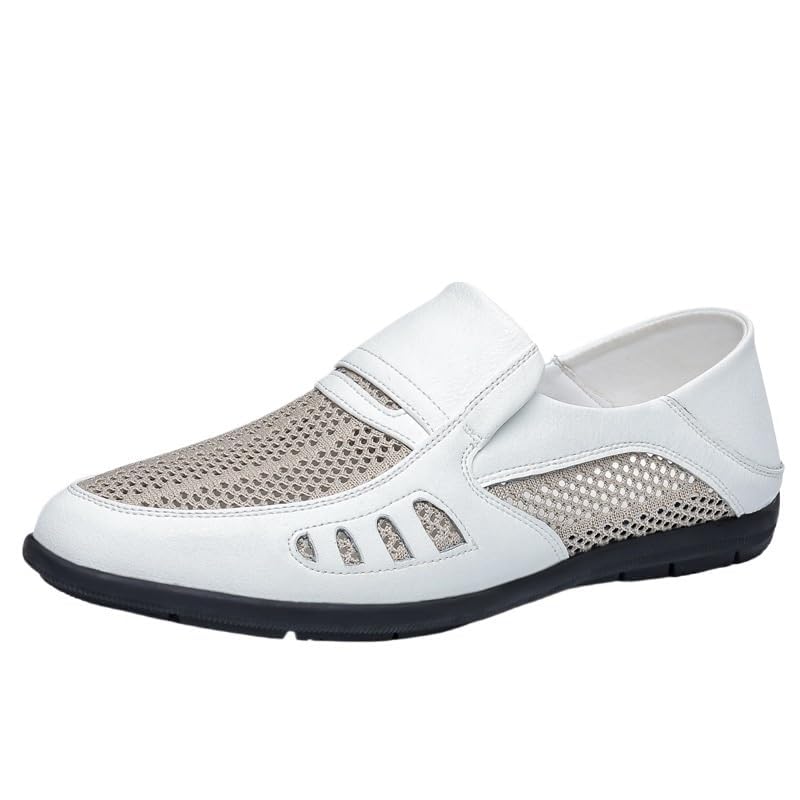 Men Lightweight Dress Shoes Walking Casual Non-Slip Softsole Comfortable Slip-On Oxford Shoes