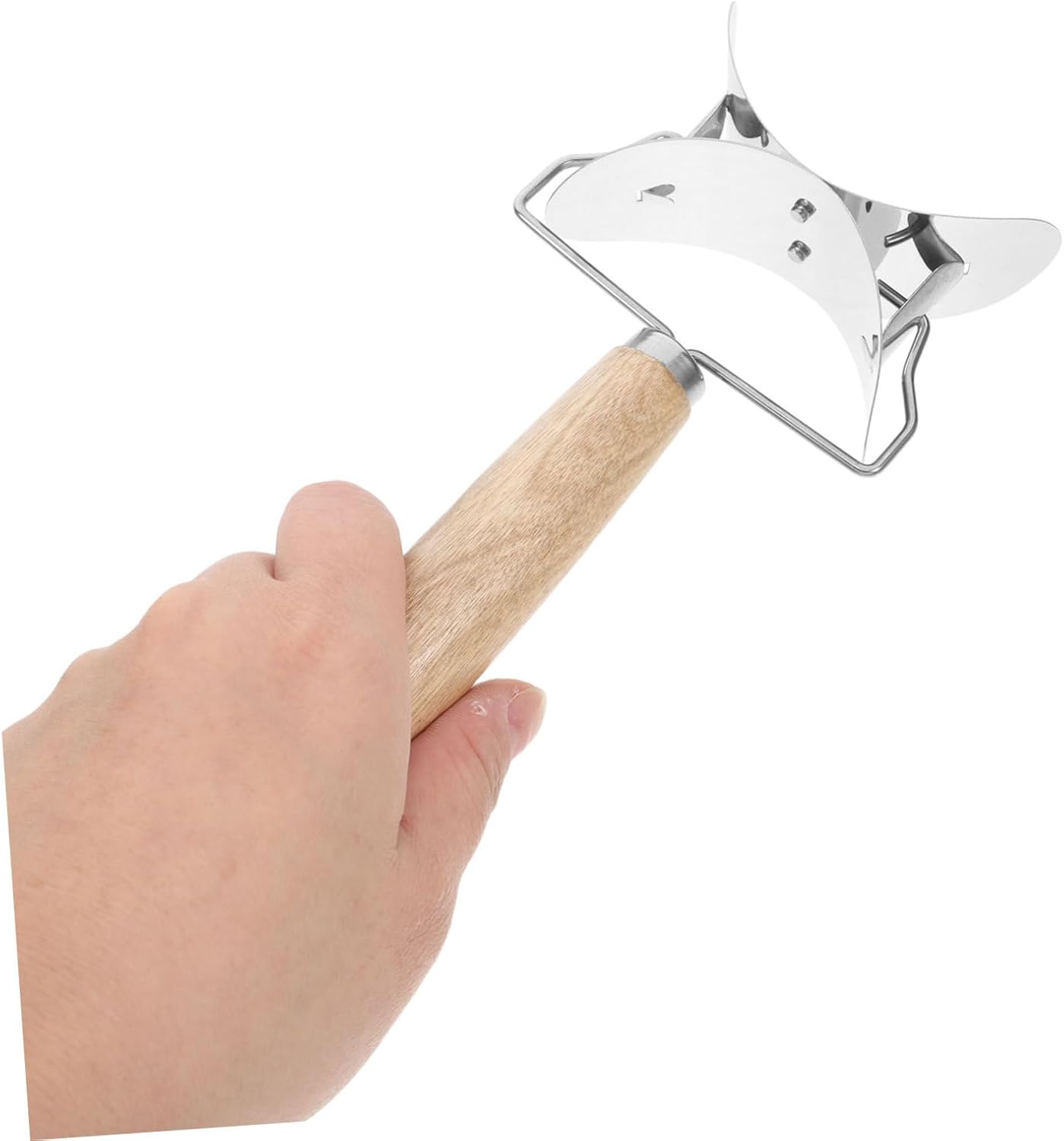 3pcs Stainless Steel Dumpling Wrapper Mold Wooden Handle Easy to Use and Clean for Home Restaurant