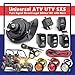 Universal ATV UTV SXS Turn Signal Street Legal Blinker Kit with 110DB Horn Reverse Hazard Light Rocker Switch USB Flasher Relay Compatible with Polaris RZR Ranger Xp Turbo Can-Am Kawasaki Golf Cart
