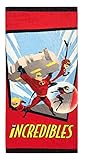 Jay Franco Disney The Incredibles Family Kids Bath/Pool/Beach Towel - Super Soft & Absorbent Fade Resistant Cotton Towel, Measures 28 inch x 58 inch (Official Disney Pixar Product)