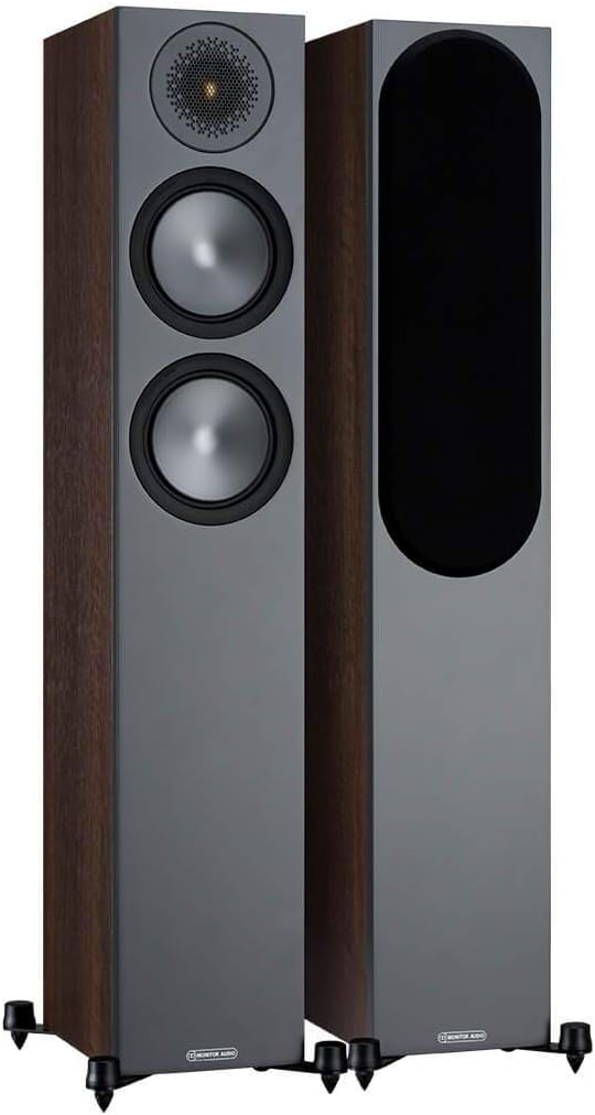 Monitor Audio Bronze 200 Floor Standing Pair Speaker (Walnut)