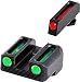 TRUGLO Fiber-Optic Front and Rear Handgun Sights for Glock Pistols, Glock 42, 43