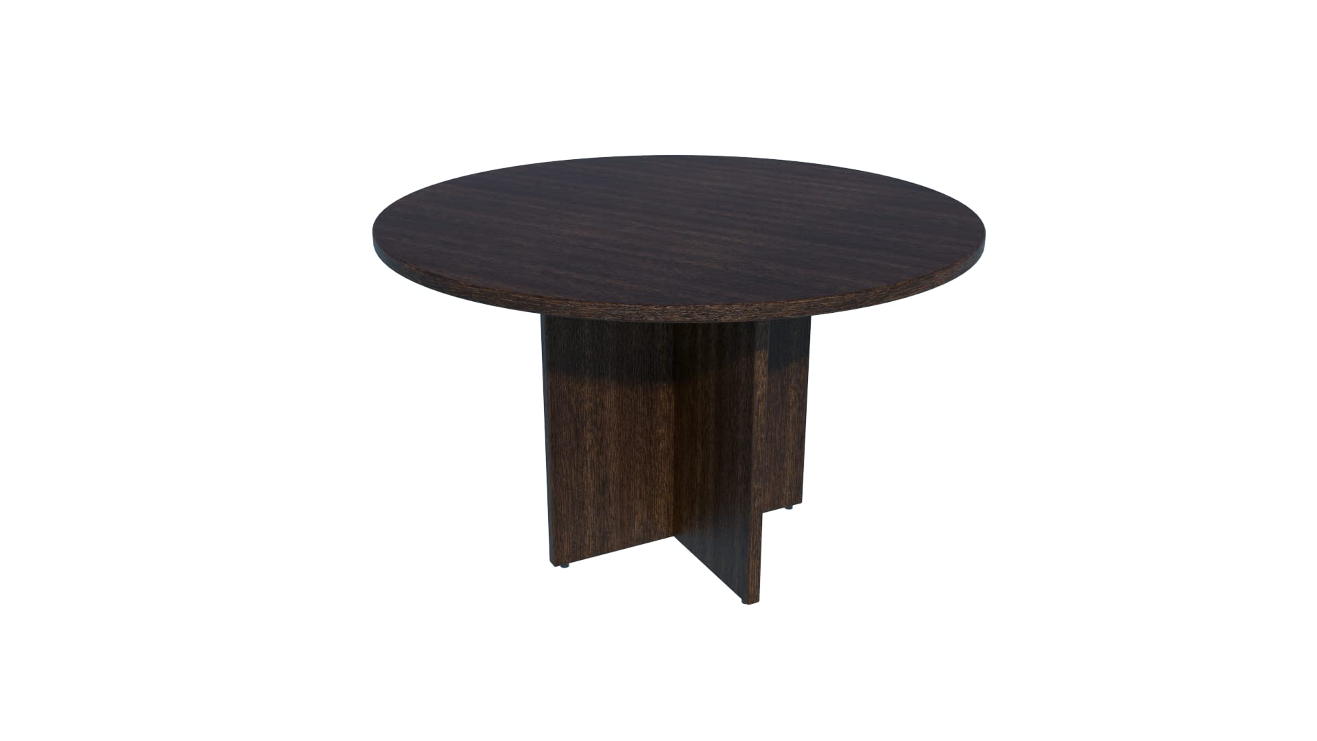 Mesa de Reuniones, Redonda. 100Ø. Color Wengue.