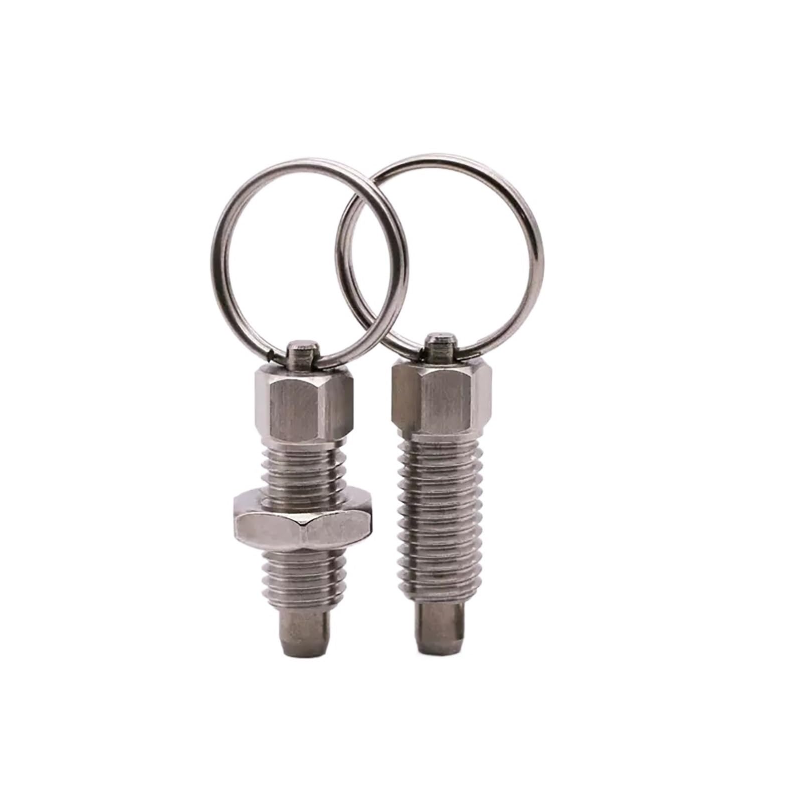 20 piezas de perilla anillo tracción con resorte dividido, bloqueo posicionamiento, tornillo agarre, pasador indexación M6 M8 M10 Para Accesorios Industriales(304 Stainless Steel,M6)