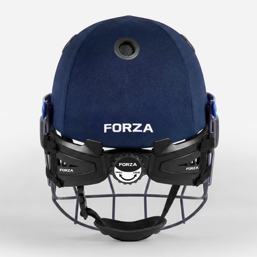 FORZA Pro STL Cricket Helmet - Proffesional Grade Cricket Helmet for Junior, Youth & Senior Players | 3 Sizes | Adjustable Cricket Helmets | 4 Color Options