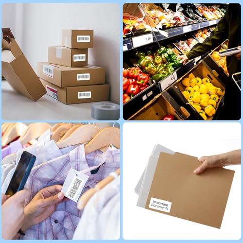 Image of 3000 Labels (2 Roll of 1500) 2 inch x 1 inch Inches (50 x 25 mm) Direct Thermal Printer Stickers Best for Barcode, Product, FNSKU, Inventory,Price,Compatible with All Type of Direct Thermal Label Printer