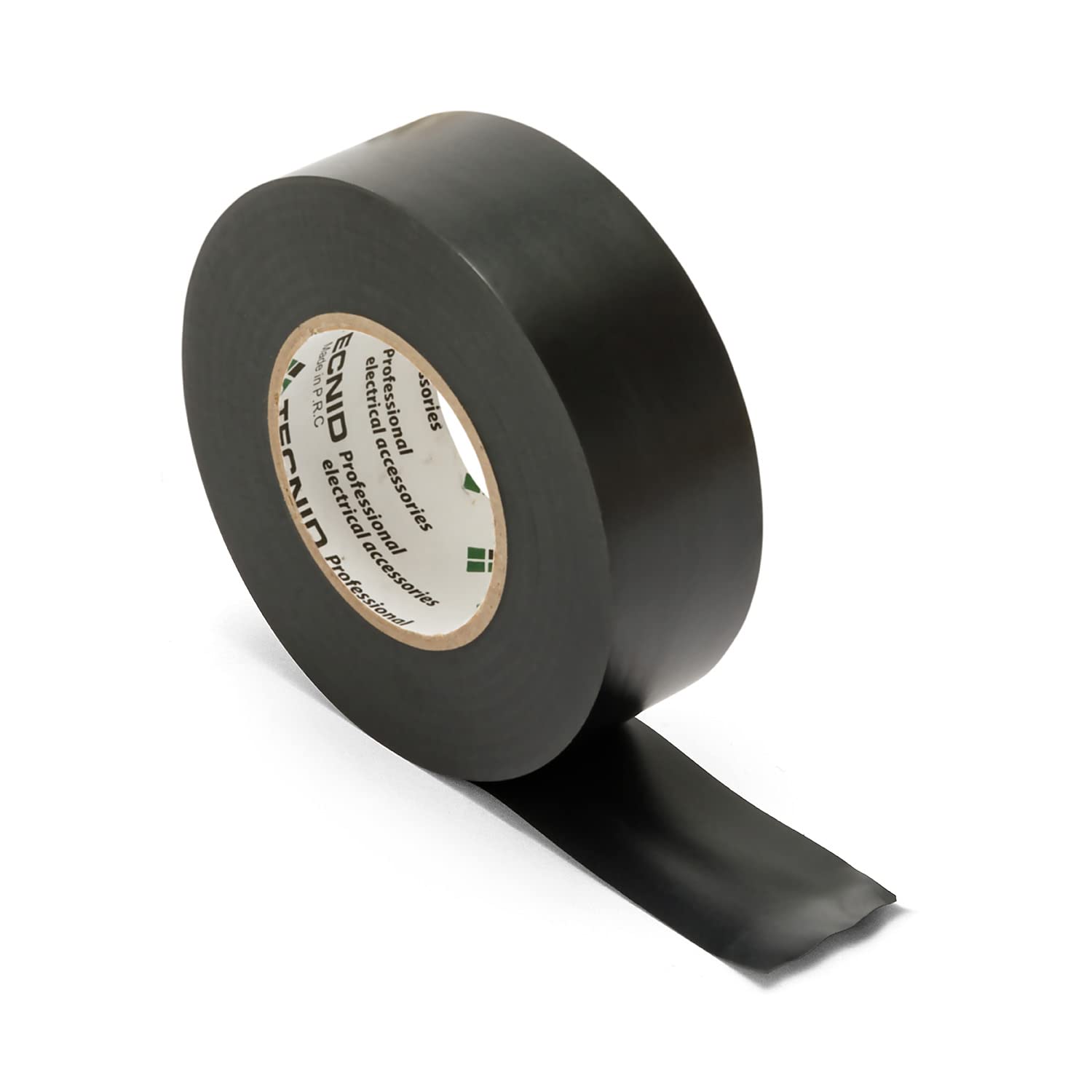TECNID Nastro Isolante in PVC 25mm x 25mt Spessore 0,13mm Impermeabile Resistente al Calore Nero