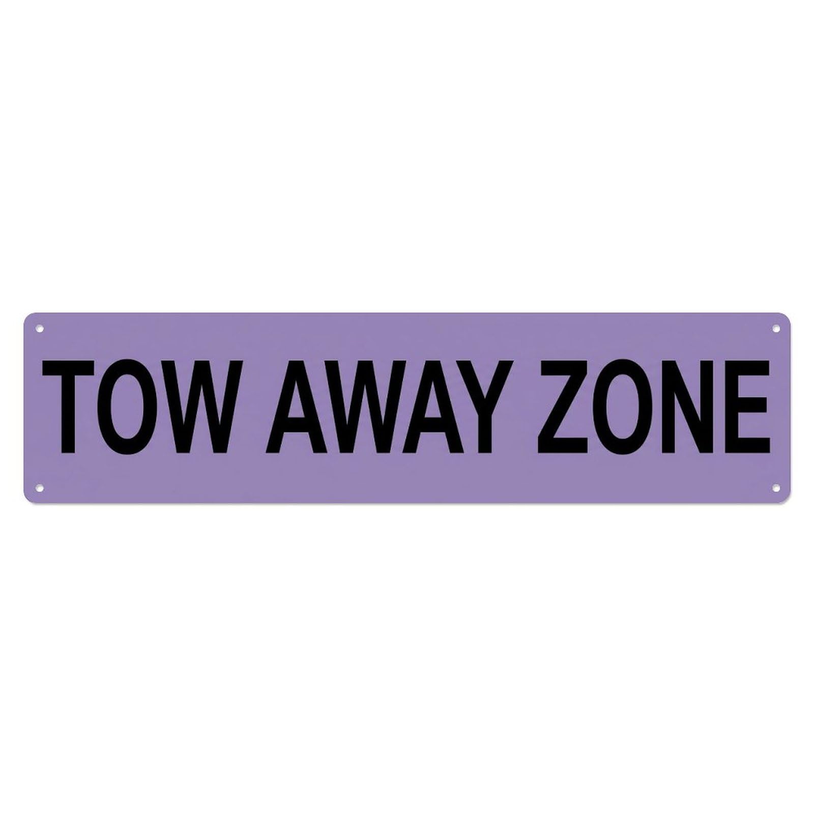 Tow Away Zone Violation Metal Tin Sign