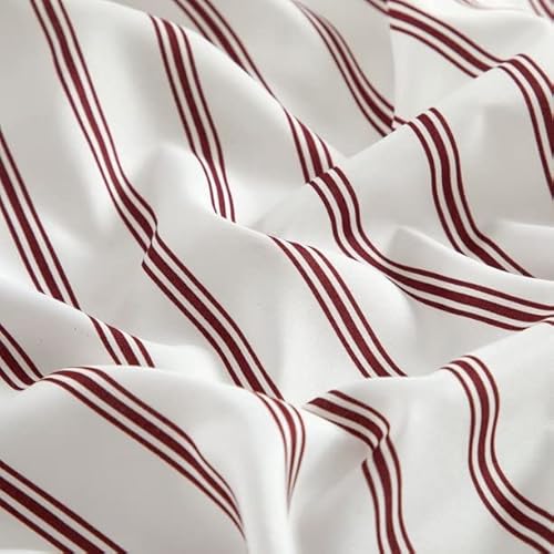 Sharper Image 9-Piece Burgundy Down Alternative Pintuck Bed-In-A-Bag Set, King #TOP4