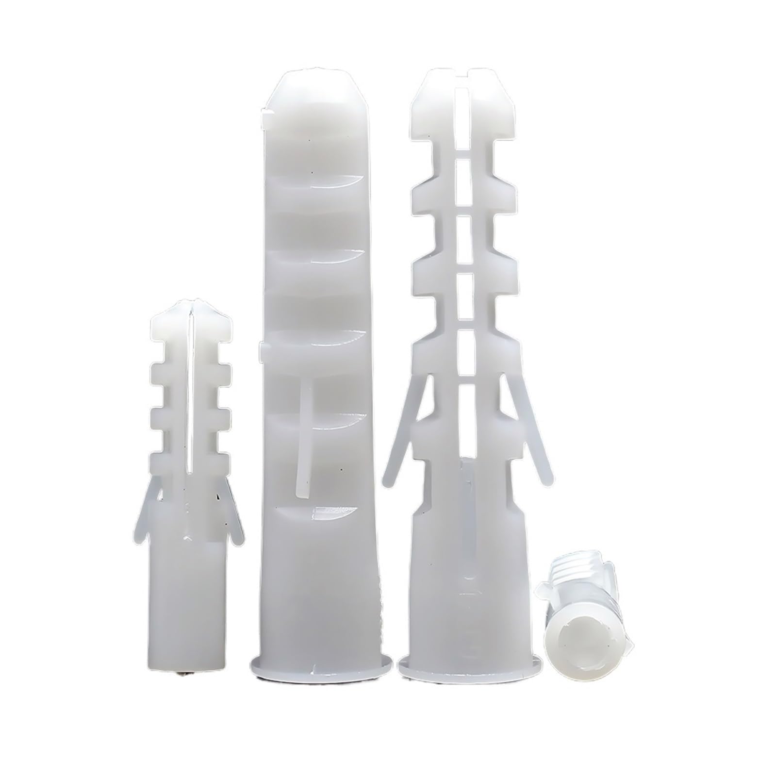 Tubo di espansione in plastica, tasselli, tasselli in plastica bianca M5 M6 M8 confezione multipla (20 pezzi, M5)