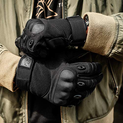 Indie Ridge Powersports Motorcycle Gloves, Lightweight Carbon Fiber Racing Gloves With Mobile Touch Screen Fingertips (Xx-Large) #TOP4